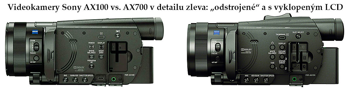 Krásné VIDEOKAMERY Sony FDR-AX100 a FDR-AX700 Krásné VIDEOKAMERY Sony FDR-AX100 a FDR-AX700