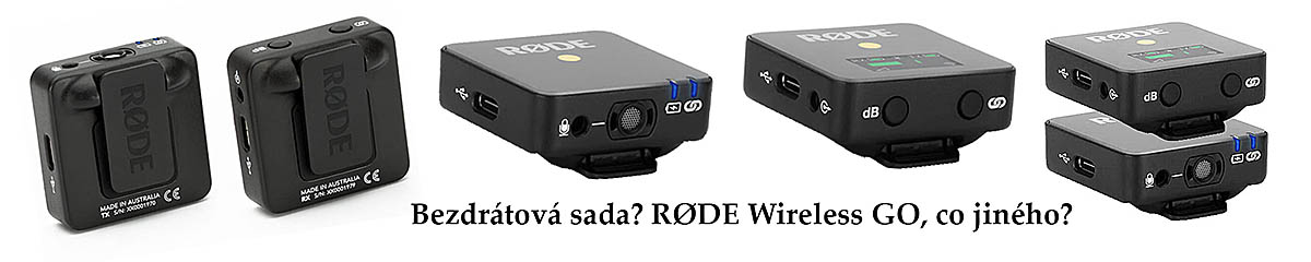 Bezdrátová sada RODE Wireless GO - dobrá volba