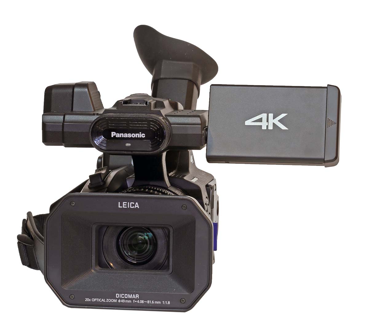 Videokamera Panasonic HC-X1000 v předním detailu Videokamera Panasonic HC-X1000 v předním detailu
