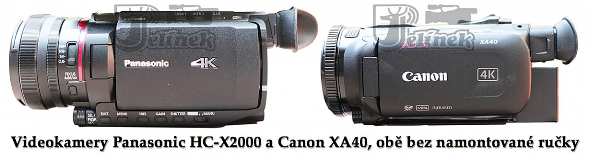 Videokamery Panasonic HC-X2000 a Canon XA40