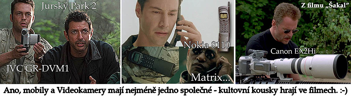 VIdeokamery a Mobily mají společné i role ve filmech